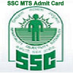 SSC MTS Exam Admit Card 2019