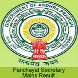 APPSC Panchayat Secretary Mains Result 2019