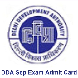 DDA Exam Admit Card 2019