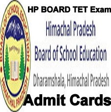 HP TET Exam Admit cards