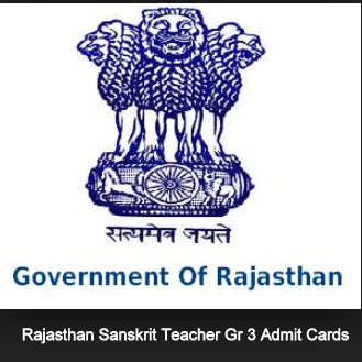 Rajasthan Sanskrit Teacher Gr 3 Admit Cards