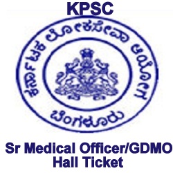 KPSC Sr Medical Office Hall Ticket 2019