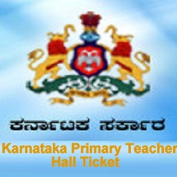 Kar Teacher admit Card