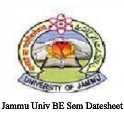 Jammu Univ BE Sem Datesheet