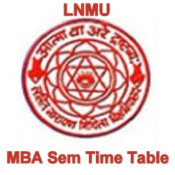 LNMU MBA Sem exam dates