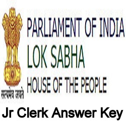 Lok Sabha Jr Clerk Answer Key 2024