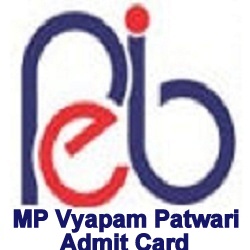 MP Vyapam Patwari Admit Card
