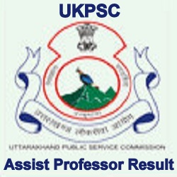 UKPSC Assistant Professor Result