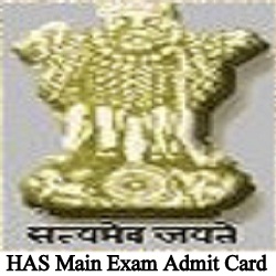 HAS Main Exam Admit Card