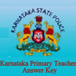 Karnataka Primary Teacher Answer Key