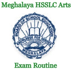 Meghalaya HSSLC Arts Exam Routine 2023