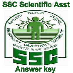 SSC Scientific Assistant Tier 1 {20th-27th Nov} Answer key