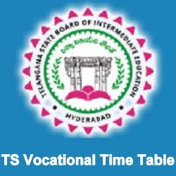 TS Inter Vocational Time Table 2023