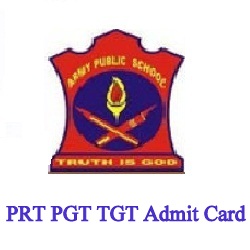 APS PRT PGT TGT Admit Card