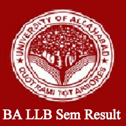 Allahabad University BA LLB Result 2022