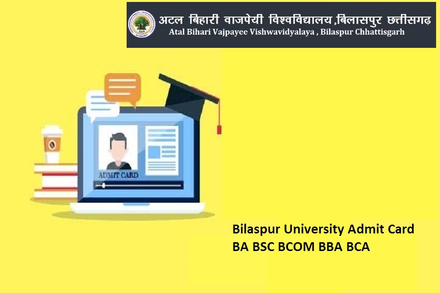 Bilaspur University Admit Card 2023