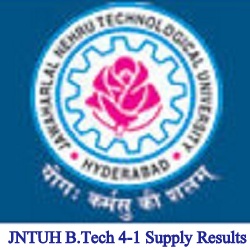 JNTUH B.Tech 4-1 Supply Results