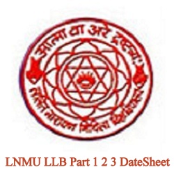 LNMU LLB Part 1 2 3 DateSheet