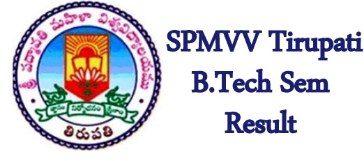 SPMVV Tirupati B.Tech 2-2 3-2 4-2 Result 2024