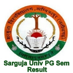 Sarguja University PG Result 2024