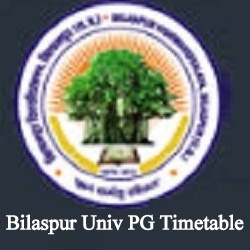 Bilaspur Univ PG Timetable 2023