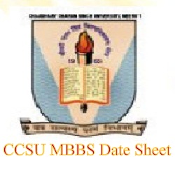 CCSU MBBS Date Sheet 2022