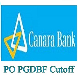 Canara Bank PGDBF Cut off 2024