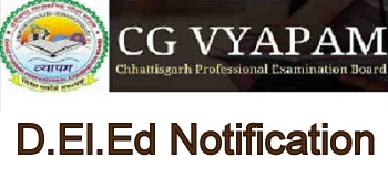 CG D.El.Ed Notification 2023