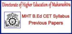 Mah B.Ed CET Syllabus 2024 Exam Pattern & Papers Download