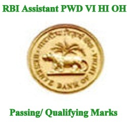 RBI Assistant PWD Cutoff marks