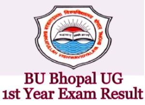 BU Bhopal Annual 1st Year Exam Result 2024 ~BA B.Sc B.Com BBA BCA