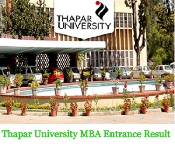 Thapar University MBA Entrance Result 2024