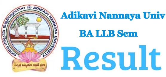 Adikavi Nannaya University BA LLB Result 2024