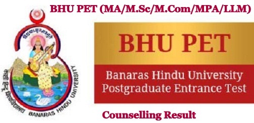 BHU PET Counselling Result 2024