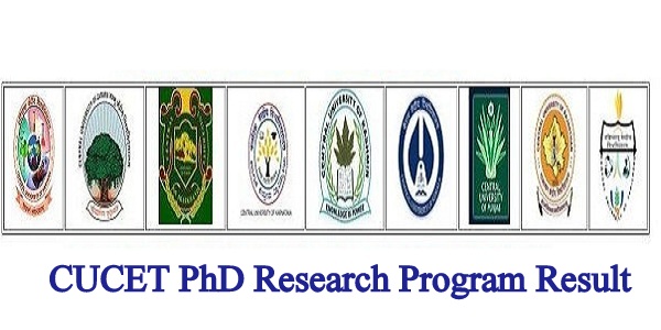 CUCET PhD Research Program Result 2024