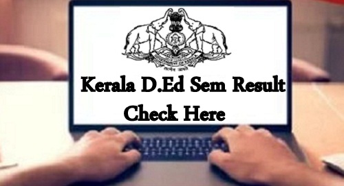 Kerala D.Ed Result 2023