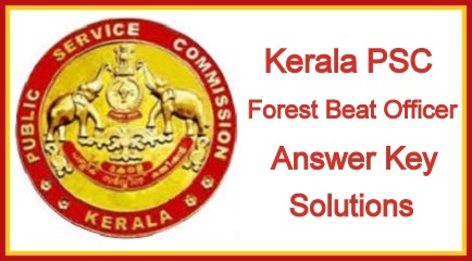 Kerala PSC Forest Beat Officer Answer Key