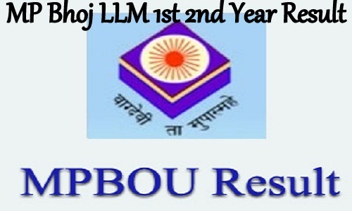 MP Bhoj LLM 1st 2nd Year Result