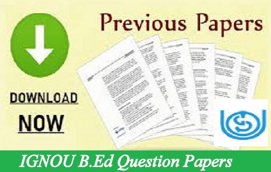 IGNOU B.Ed Question Papers