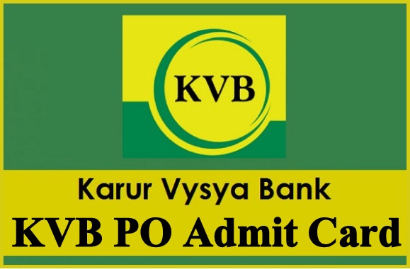 KVB PO Admit Card
