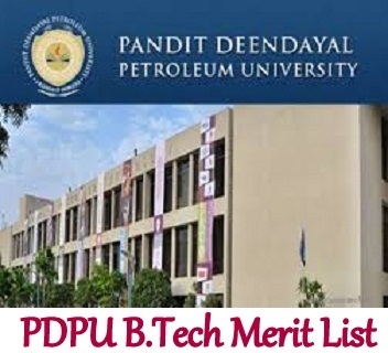 PDPU B.Tech Merit List 2024