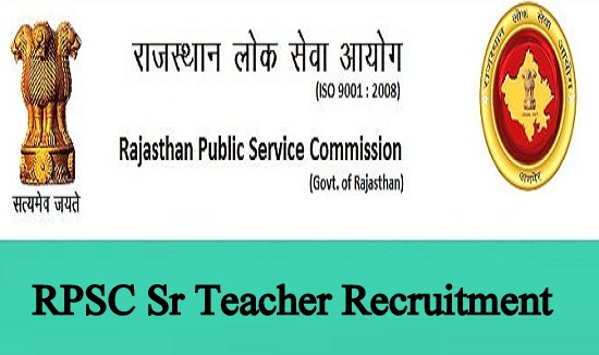 RPSC Sr Teacher Recruitment 2023