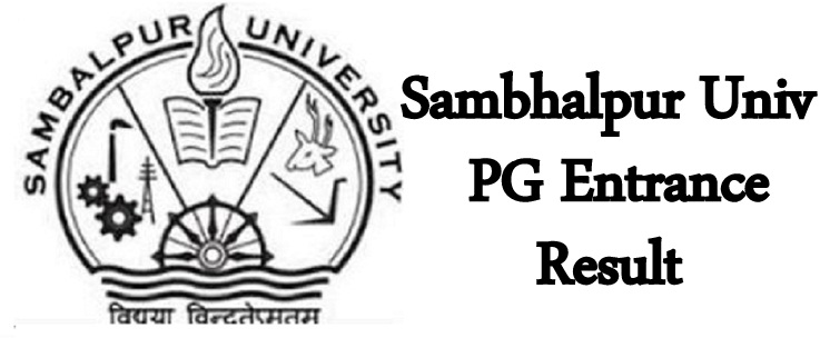 Sambalpur University PG Entrance Result 2024