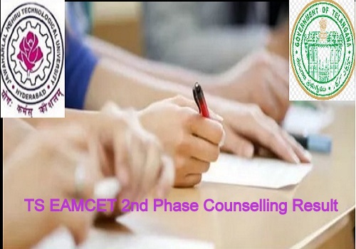 TS EAMCET 2nd Phase Counselling Result 2022