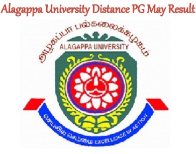 Alagappa University Distance PG Result 2023