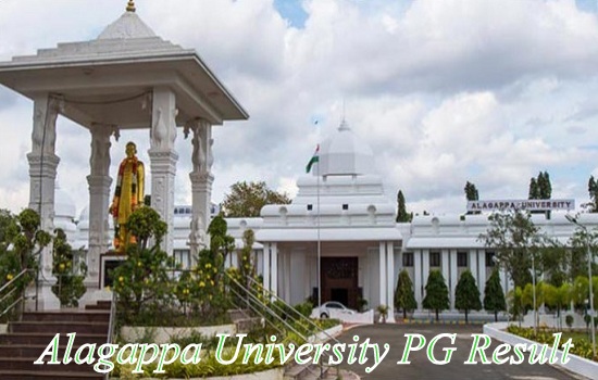 Alagappa University PG Result 2024