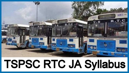 TSPSC RTC JA Syllabus 2024