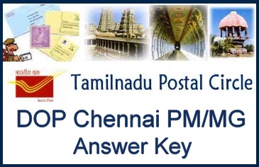 DOP Chennai Answer Key 2018