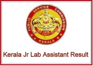 Kerala Junior Lab Assistant Result