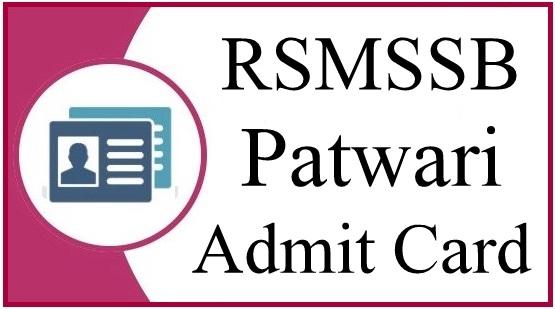 Rajasthan Patwari Admit Card